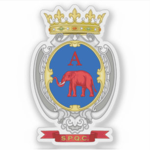 Adesivo Casaco de armas de Catânia, Itália