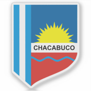 Adesivo Casaco de armas de Chacabuco, partido Argentina