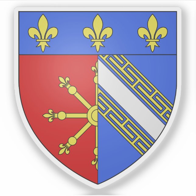 Adesivo Casaco de armas de Chaumont, Haute-Marne, Grand Es (Frente)