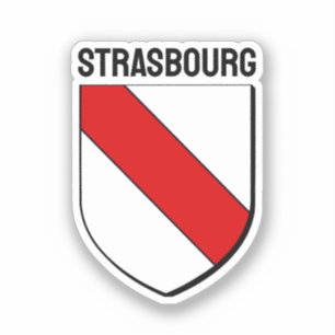 Adesivo Casaco de Armas de Estrasburgo, França