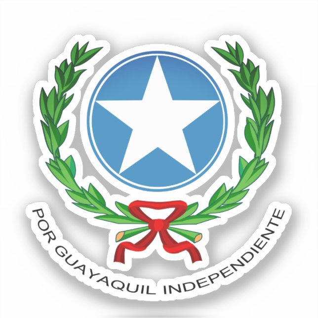 Adesivo Casaco de armas de Guayaquil (Frente)