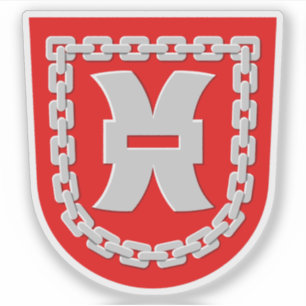 Adesivo Casaco de armas de Jamsa (Jämsä), Finlândia