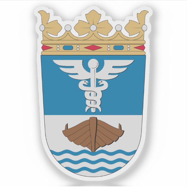 Adesivo Casaco de armas de Jyväskylä, Finlândia (Frente)