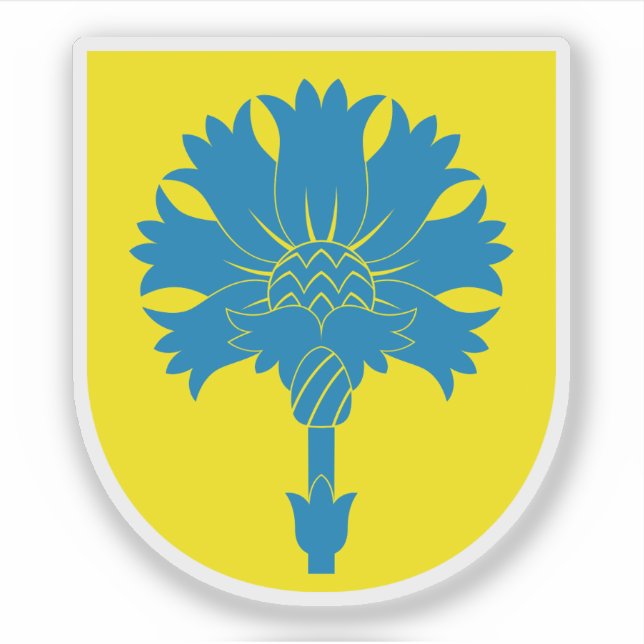 Adesivo Casaco de armas de Keila, Estônia (Frente)