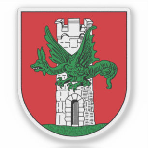 Adesivo Casaco de armas de Klagenfurt am Wörthersee, Áustr