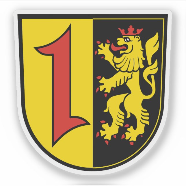 Adesivo Casaco de armas de Mannheim, Alemanha (Frente)