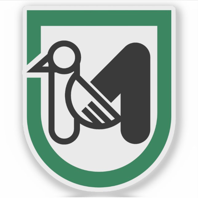 Adesivo Casaco de armas de Marche, Itália (Frente)