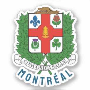 Adesivo Casaco de Armas de Montreal, CANADÁ