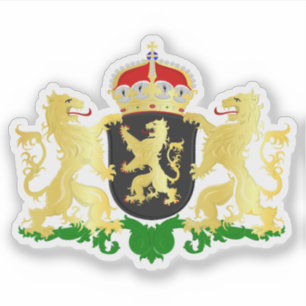 Adesivo Casaco de armas de North Brabant, Países Baixos