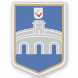 Adesivo Casaco de armas de Osijek, Croácia