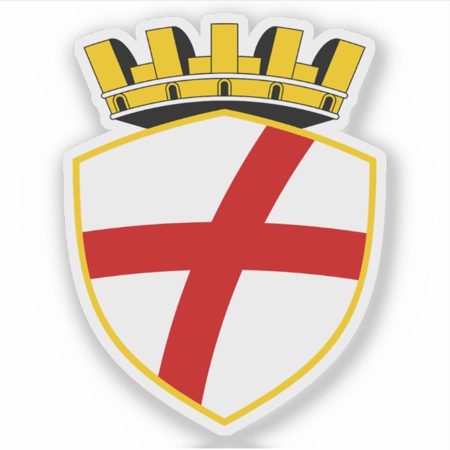 Adesivo Casaco de armas de Rovinj, Croácia (Frente)