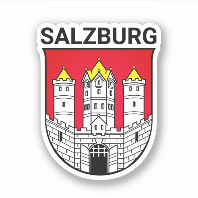 Adesivo Casaco de armas de Salzburgo - ÁUSTRIA (Frente)