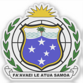 Adesivo Casaco de armas de Samoa Ocidental (1951-1962)