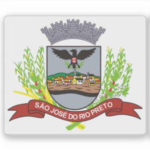 Adesivo Casaco de armas de São José do Rio Preto, Brasil