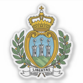 Adesivo Casaco de armas de São Marino