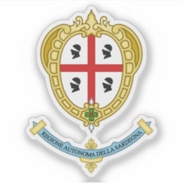 Adesivo Casaco de armas de Sardegna, Itália