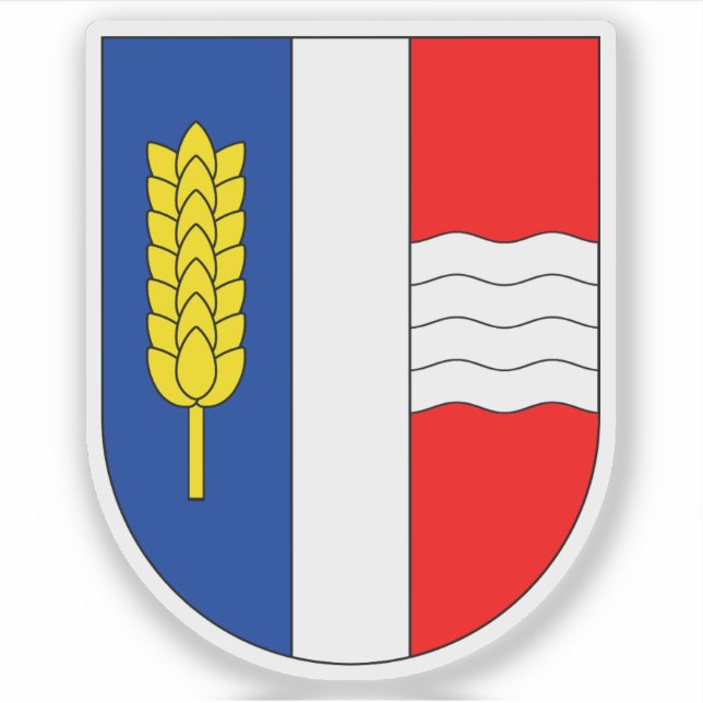 Adesivo Casaco de armas de Schaan, Liechtenstein (Frente)