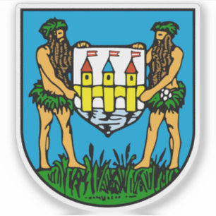 Adesivo Casaco de armas de Schwechat, Áustria