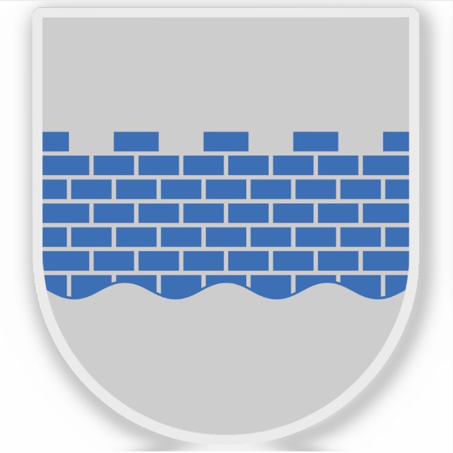 Adesivo Casaco de armas de Seinäjoki, Finlândia (Frente)