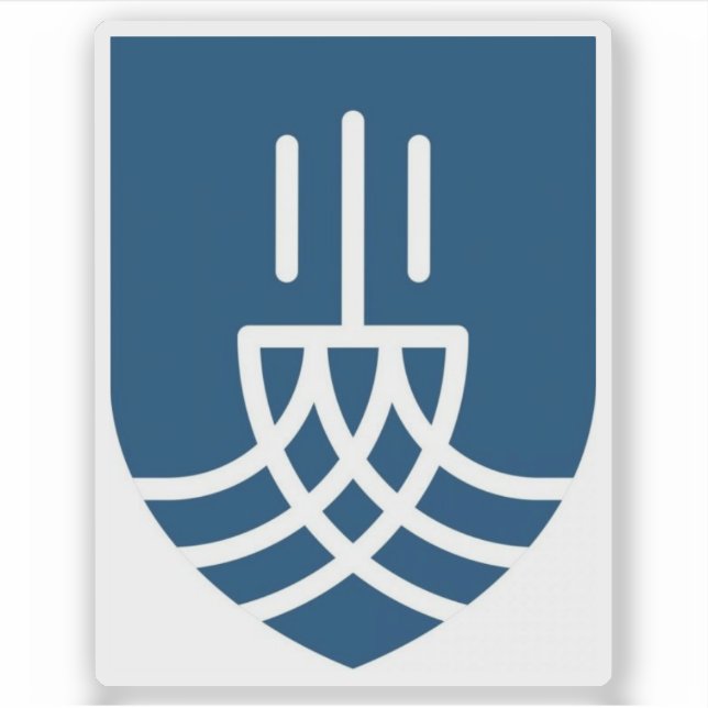 Adesivo Casaco de armas de Suðurnesjabæ r, Islândia (Frente)