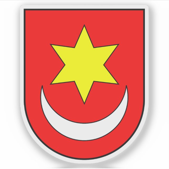 Adesivo Casaco de armas de Sveti Ivan Zelina, Croácia (Frente)