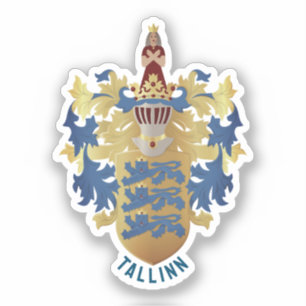 Adesivo Casaco de Armas de Tallinn - ESTÔNIA