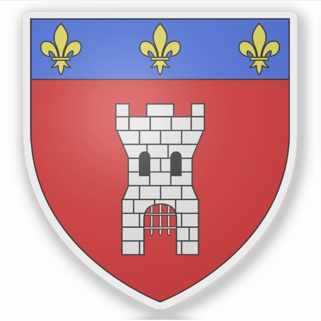 Adesivo Casaco de armas de Tournai, Bélgica (Frente)