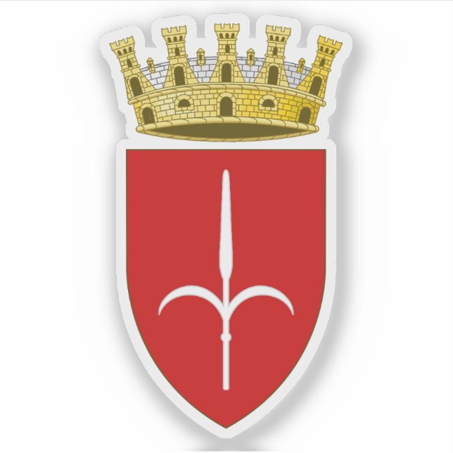 Adesivo Casaco de armas de Trieste, Itália (Frente)