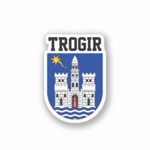 Adesivo Casaco de Armas de Trogir, Croácia