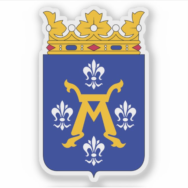 Adesivo Casaco de armas de Turku, Finlândia (Frente)