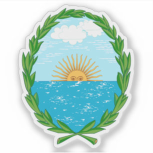 Adesivo Casaco de armas de Vicente López, partido Argentin