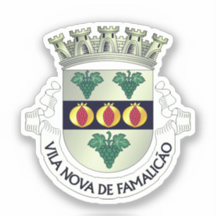 Adesivo Casaco de Armas de Vila Nova de Famalicão, PORTUGA