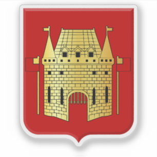 Adesivo Casaco de armas de Vilvoorde, Bélgica