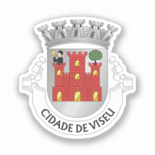 Adesivo Casaco de Armas de Viseu, PORTUGAL