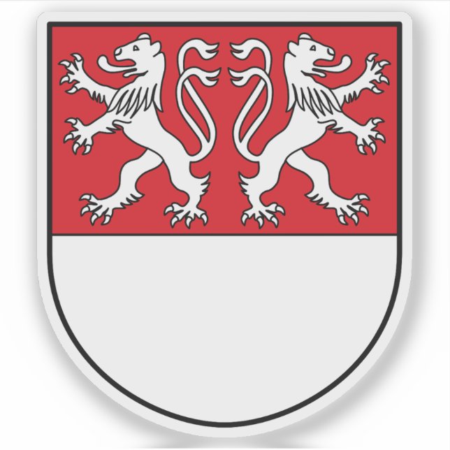 Adesivo Casaco de armas de Witten, Alemanha (Frente)