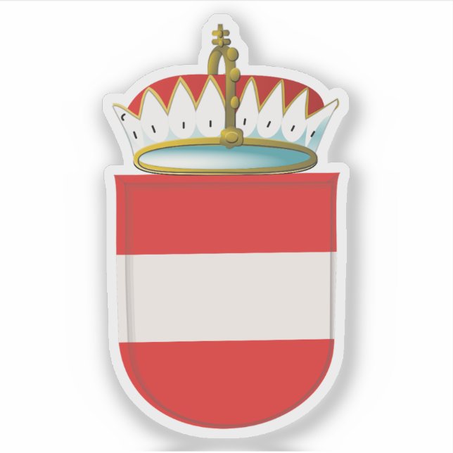 Adesivo Casaco de armas do Arquivamento da Áustria (1453-1 (Frente)