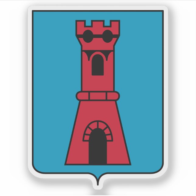 Adesivo Casaco de armas do castelo de Serravalle (Frente)