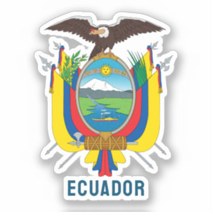Adesivo Casaco de armas do Equador