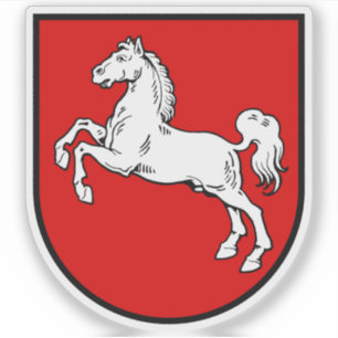 Adesivo Casaco de armas do Estado da Baixa Saxónia, Aleman