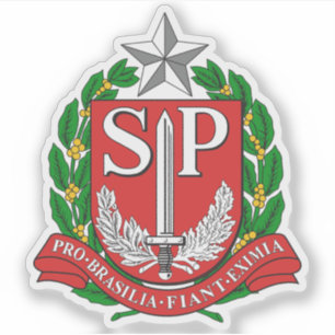 Adesivo Casaco de armas do Estado de São Paulo, Brasil