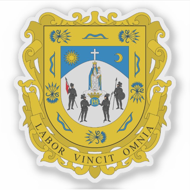 Adesivo Casaco de armas do estado de Zacatecas, México (Frente)