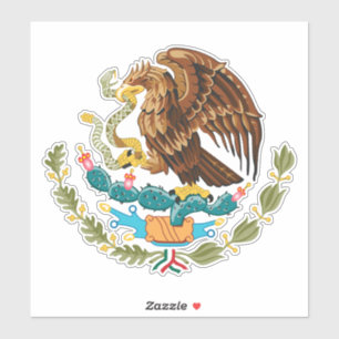 Adesivo Casaco de Armas do México - Bandeira do México