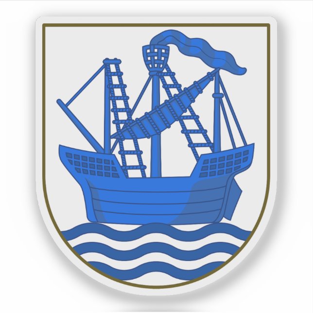 Adesivo Casaco de armas do município de Elsinore (Frente)