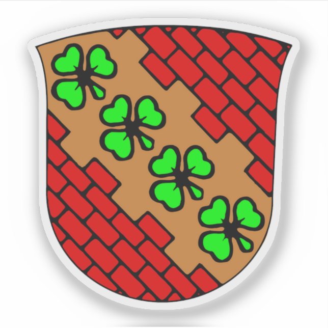 Adesivo Casaco de armas do município de Høje-Taastrup (Frente)