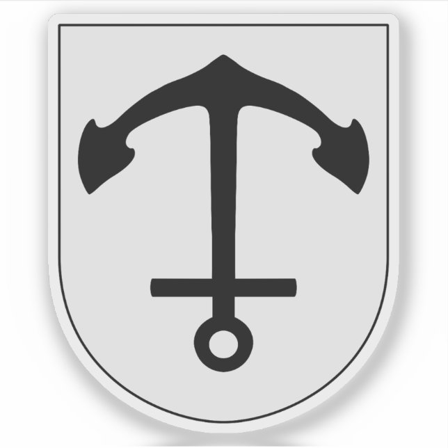 Adesivo Casaco de armas do município de Norrtälje, Suecia (Frente)