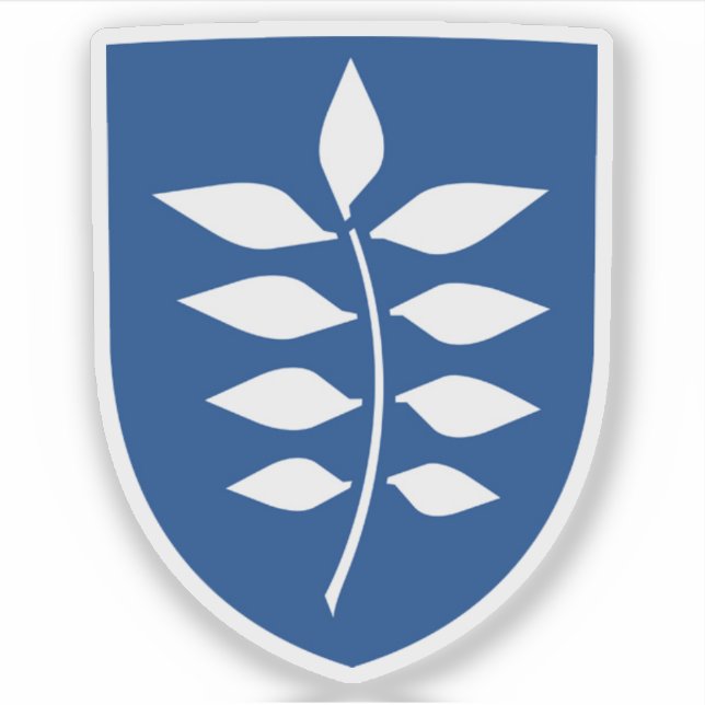 Adesivo Casaco de armas do município de Rudersdal (Frente)