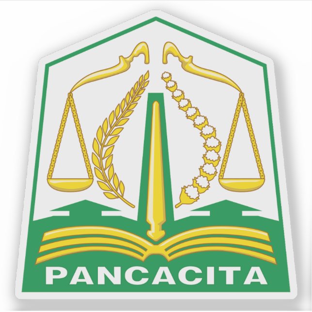 Adesivo Casaco de armas na província de Aceh, Indonésia (Frente)