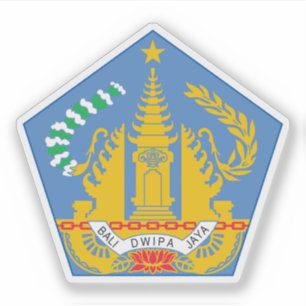 Adesivo Casaco de armas na província de Bali, Indonésia