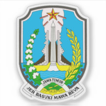 Casaco de armas na província de East Java, Indonés