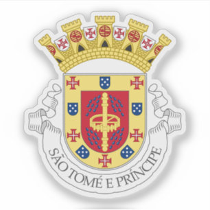 Adesivo Casaco de armas provisórias de São Tomé e Príncipe